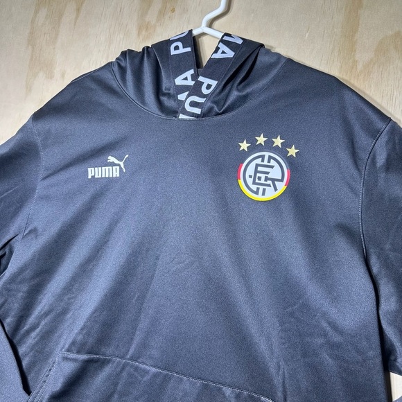 Puma Men's Ftbl Core Fan Fleece Hoodie Germany National Team XXL - Picture 2 of 13